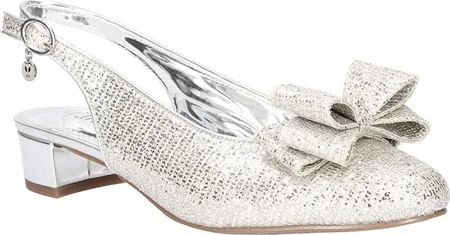 J. Renee Tanay High Women's Heels Silver : 8.5 W (C), Textile