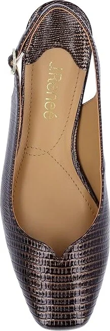 J. Renee Taveta Women's Shoes Cognac : 6.5 M (B), Synthetic - Image 2