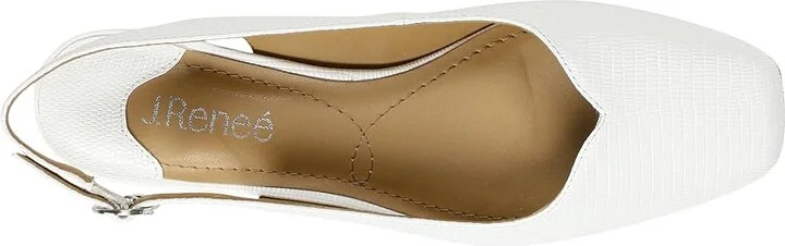 J. Renee Taveta Women's Shoes White : 7.5 M (B), Synthetic - Image 2