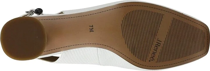 J. Renee Taveta Women's Shoes White : 7.5 M (B), Synthetic - Image 3