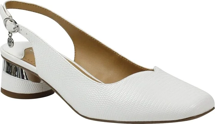 J. Renee Taveta Women's Shoes White : 7.5 M (B), Synthetic