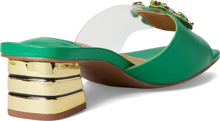 J. Renee Torti Women's Sandals Clear/Green : 9 M (B), Rubber/Synthetic - Image 4