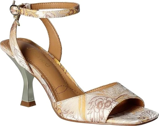 J. Renee Vaarika Women's Shoes Yellow/White : 9.5 M (B), Textile