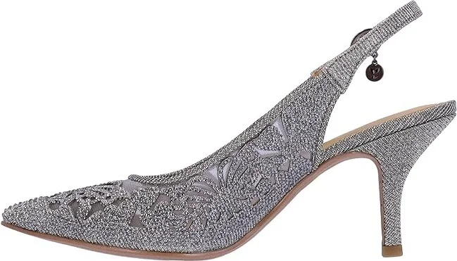 J. Renee Vanani Women's Shoes Pewter : 10.5 M (B), Textile - Image 5