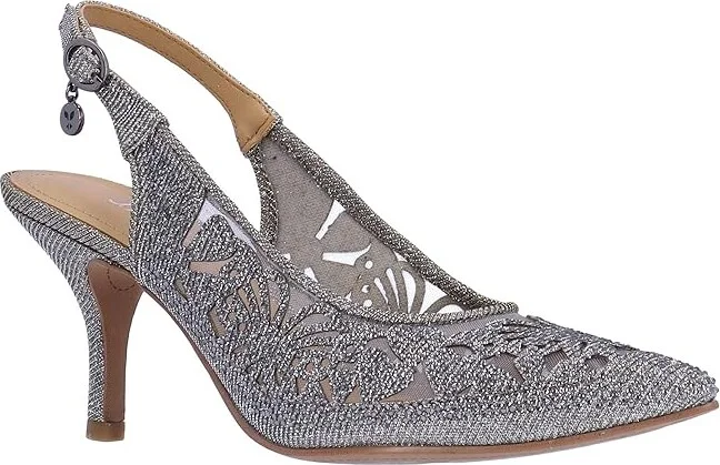 J. Renee Vanani Women's Shoes Pewter : 10.5 M (B), Textile