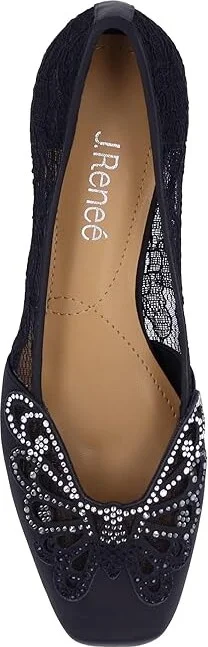 J. Renee Zofia High Women's Heels Black : 11 W (C), Rubber/Textile - Image 2