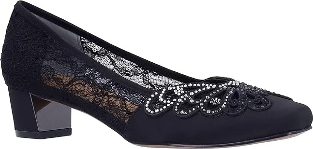J. Renee Zofia High Women's Heels Black : 11 W (C), Rubber/Textile