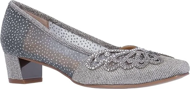 J. Renee Zofia High Women's Heels Pewter : 13 M (B), Rubber/Textile