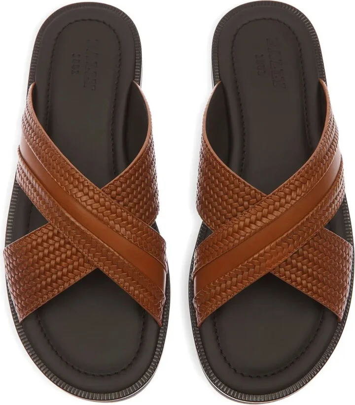 Jabil woven leather cross-strap sandals - Image 3