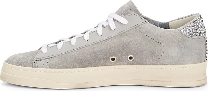 Jack Crystal-Studded Suede Low-Top Sneakers - Image 4