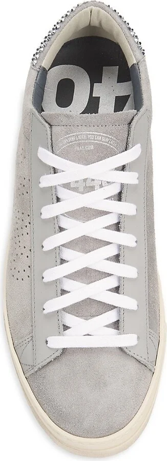 Jack Crystal-Studded Suede Low-Top Sneakers - Image 5