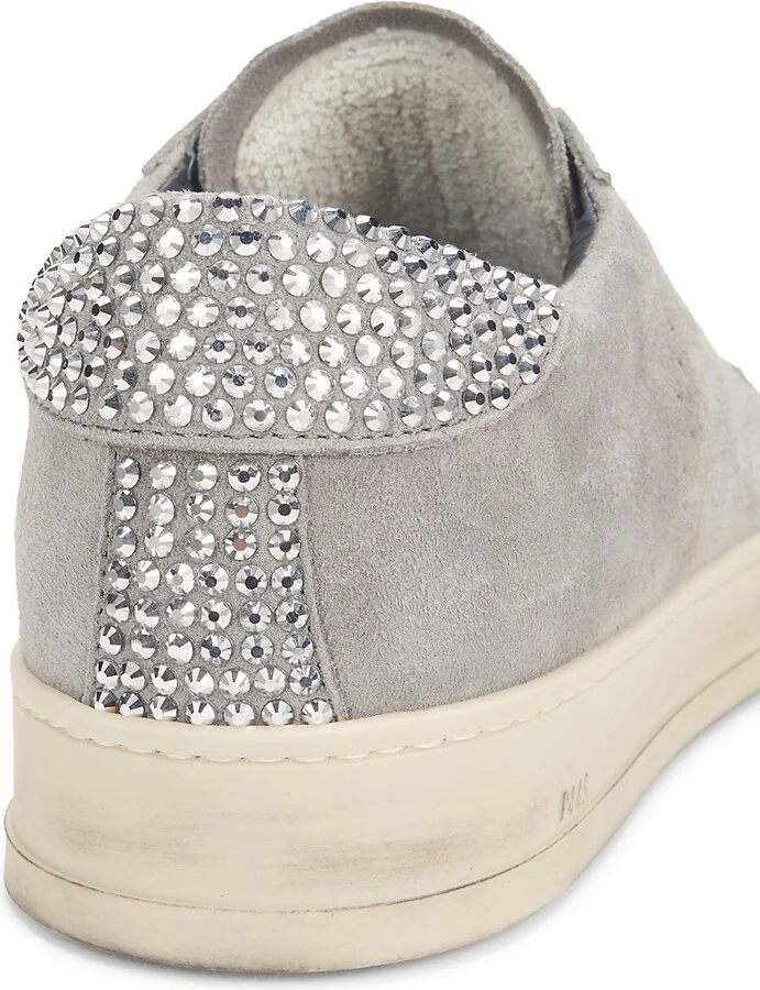 Jack Crystal-Studded Suede Low-Top Sneakers - Image 6