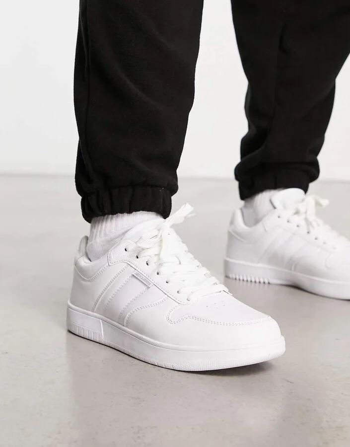 Jack & Jones basketball low sneakers in white
