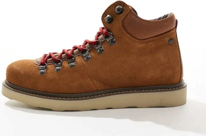 Jack & Jones chunky suede hiker boot in tan - Image 2