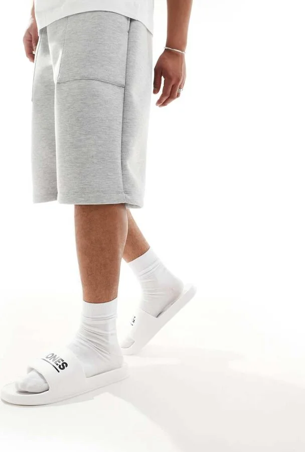 Jack & Jones pool slides inwhite - Image 4
