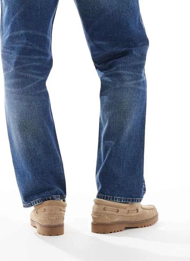 Jack & Jones suede boat shoes in beige - Image 4