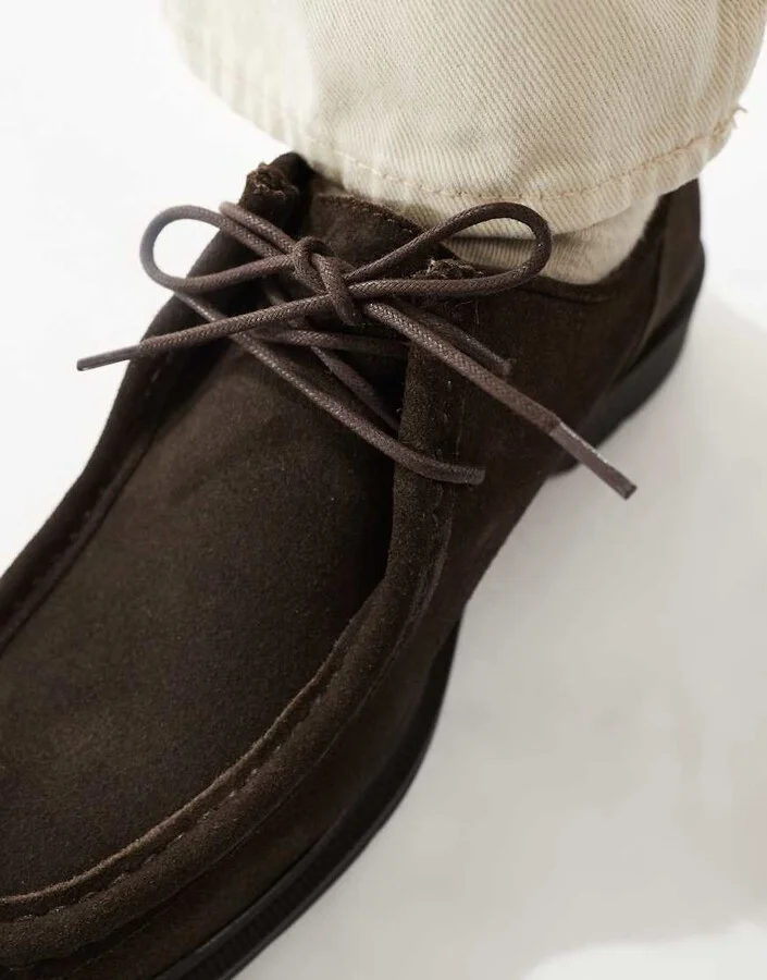Jack & Jones suede loafers in brown - Image 3