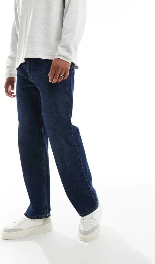 Jack & Jones suede mix sneakers in white with blue - Image 3