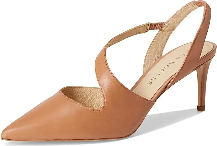 Jack Rogers Ansley Pump Women's Sandals Cafe Au Lait : 7 M, Leather/Rubber - Image 5