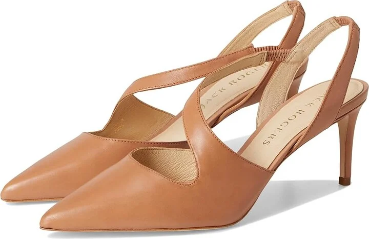 Jack Rogers Ansley Pump Women's Sandals Cafe Au Lait : 7 M, Leather/Rubber