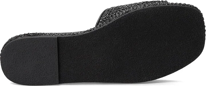 Jack Rogers Bay Flatform Sandal - Raffia Women's Wedge Shoes Black : 8.5 M, Leather/Rubber - Image 3