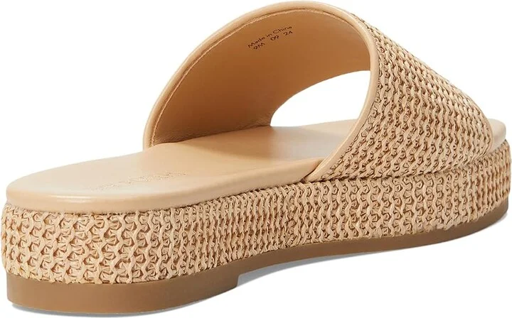 Jack Rogers Bay Flatform Sandal - Raffia Women's Wedge Shoes Natural : 5 M, Leather/Rubber - Image 4