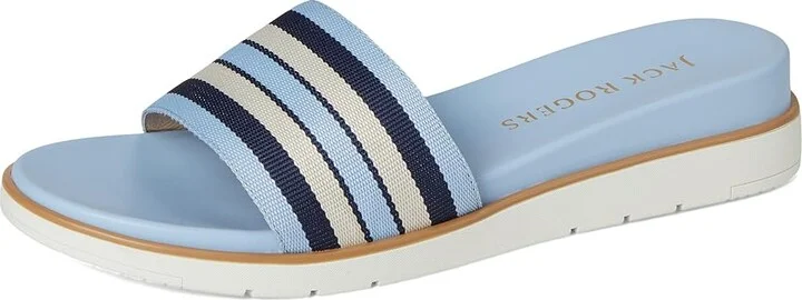 Jack Rogers Bayview Slide Women's Sandals Pink : 6 M, Leather - Image 11
