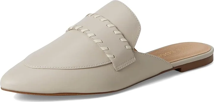 Jack Rogers Beacon Stitch Mule Women's Slippers Pumice/Ivory : 6 M, Leather/Rubber - Image 5
