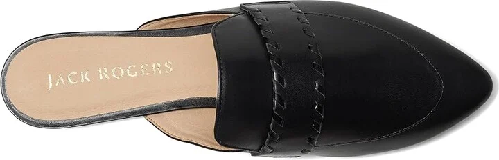 Jack Rogers Beacon Stitch Mule Women's Slippers Pumice/Ivory : 6 M, Leather/Rubber - Image 8