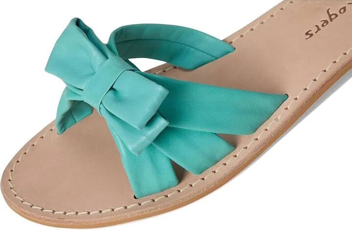 Jack Rogers Brightly Bow Sandal Women's Sandals Aquamarine : 11 M, Leather - Image 7
