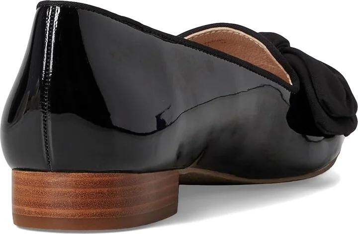 Jack Rogers Brookline Bow Loafers - Patent Women's Flat Shoes Black : 7 M, Leather - Image 4