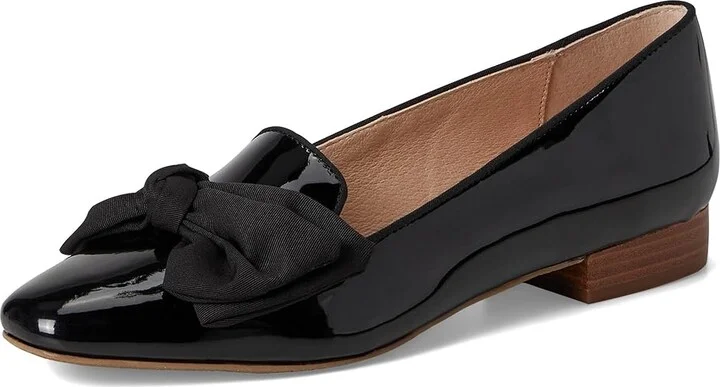 Jack Rogers Brookline Bow Loafers - Patent Women's Flat Shoes Black : 7 M, Leather - Image 5