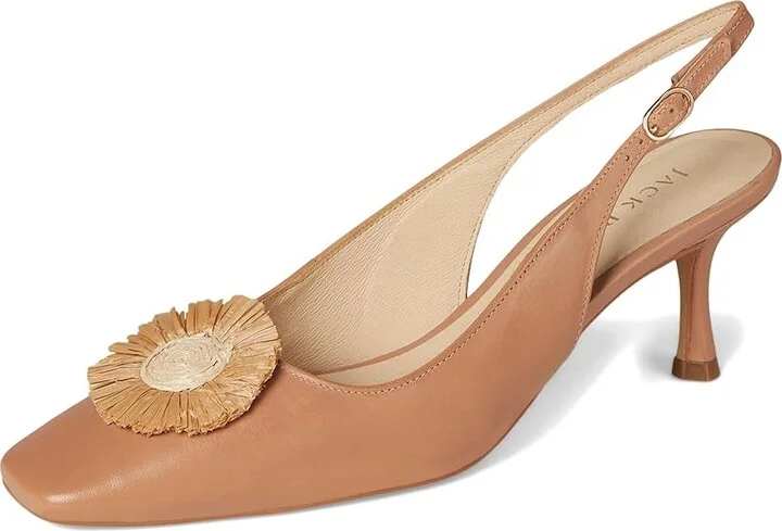 Jack Rogers Brynn Sling Women's Sandals Cafe Au Lait/Natural : 9 M, Leather/Rubber - Image 5