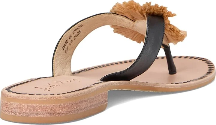 Jack Rogers Cay Thong Sandal Women's Sandals Fucshia Pink/Natural : 5 M, Leather - Image 10