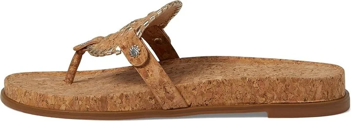 Jack Rogers Collins Casual Sandal Women's Shoes Cork/Platinum : 5 M - Image 5