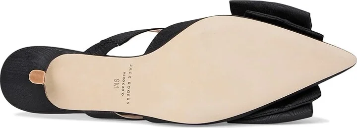 Jack Rogers Cynthia Bow Mule Women's Sandals Black : 6.5 M, Leather - Image 3