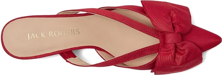 Jack Rogers Cynthia Bow Mule Women's Sandals Black : 6.5 M, Leather - Image 8