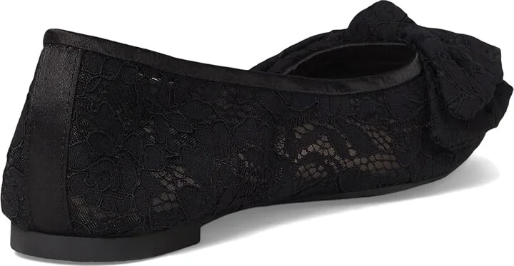 Jack Rogers Debra Ballet - Lace Women's Flat Shoes Black : 9 M, Leather - Image 4