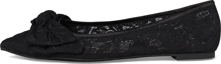 Jack Rogers Debra Ballet - Lace Women's Flat Shoes Black : 9 M, Leather - Image 6