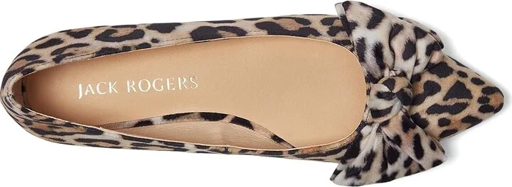 Jack Rogers Debra Ballet - Leopard Women's Flat Shoes Leopard : 8 M, Leather - Image 2