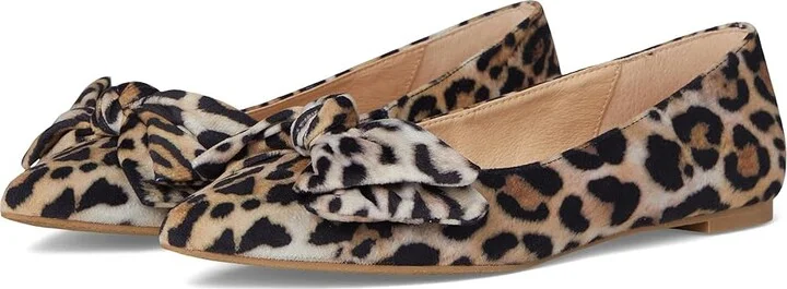 Jack Rogers Debra Ballet - Leopard Women's Flat Shoes Leopard : 8 M, Leather