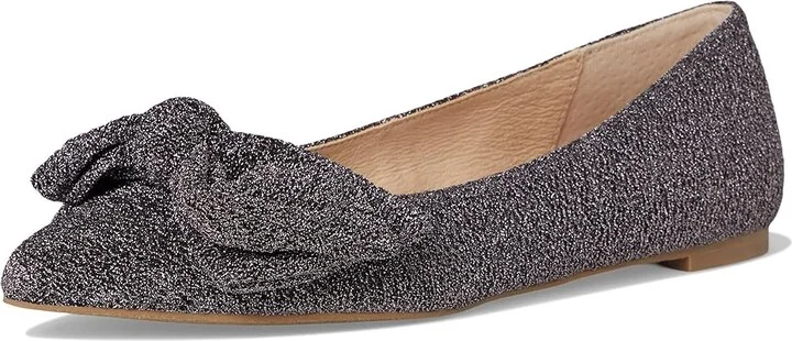 Jack Rogers Debra Ballet - Sparkle Women's Flat Shoes Anthracite Sparkle : 8.5 M, Leather - Image 5