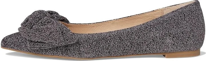 Jack Rogers Debra Ballet - Sparkle Women's Flat Shoes Anthracite Sparkle : 8.5 M, Leather - Image 6