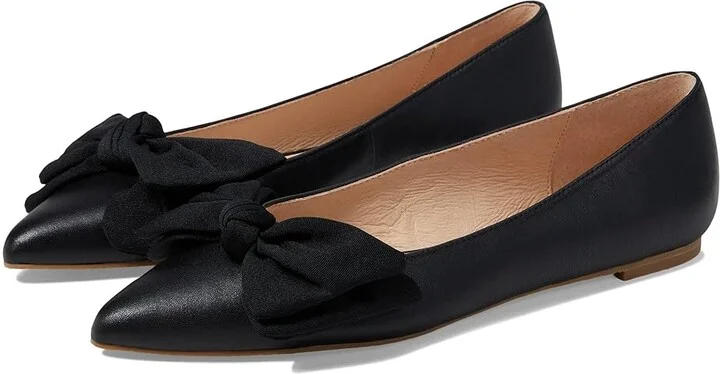 Jack Rogers Debra Ballet Women's Flat Shoes Black : 7.5 M, Leather