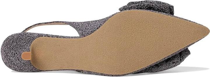 Jack Rogers Debra Slingback Kitten Heel - Sparkle High Women's Heels Anthracite Sparkle : 6 M, Textile - Image 3