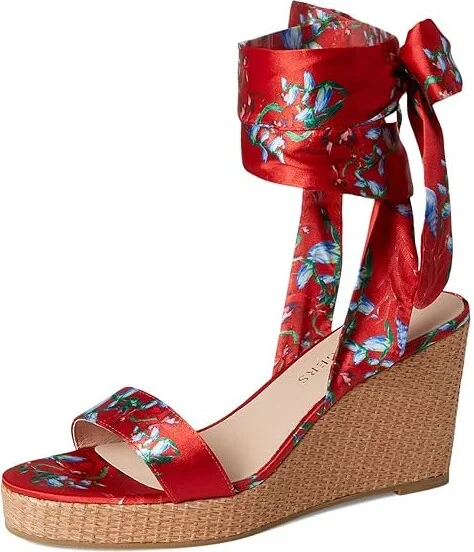 Jack Rogers Deirdre Scarf Wedge Women's Wedge Shoes Midnite : 9 M, Leather - Image 11