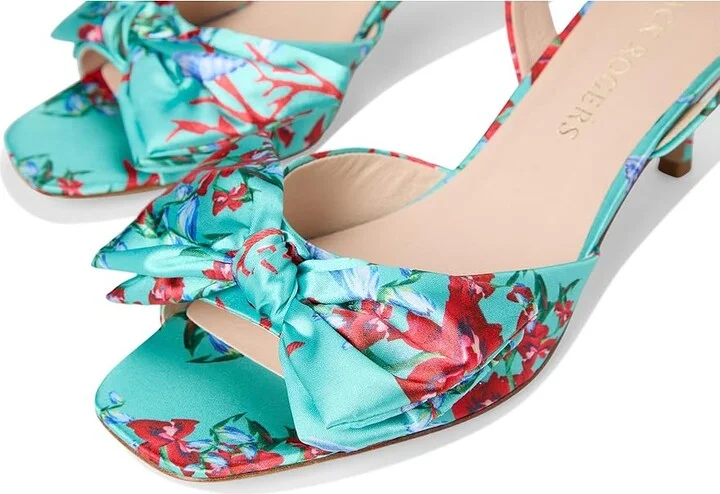 Jack Rogers Eloise Bow Slingback Women's Sandals Aquamarine : 9 M, Leather - Image 7