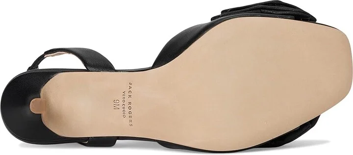 Jack Rogers Eloise Bow Slingback Women's Sandals Black : 5 M, Leather - Image 3