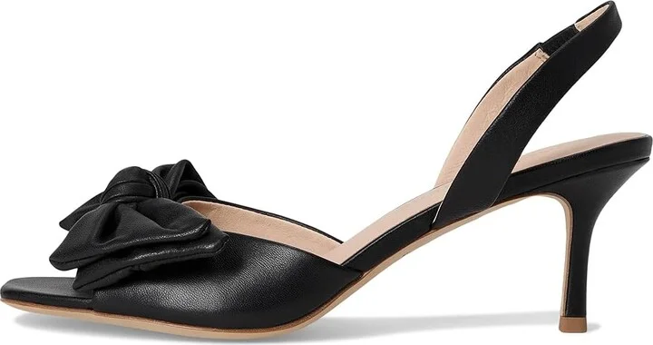 Jack Rogers Eloise Bow Slingback Women's Sandals Black : 5 M, Leather - Image 6