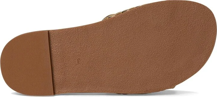 Jack Rogers Essex Slide - Embossed Metallic Leather Women's Sandals Jacks Platinum : 11 M - Image 3